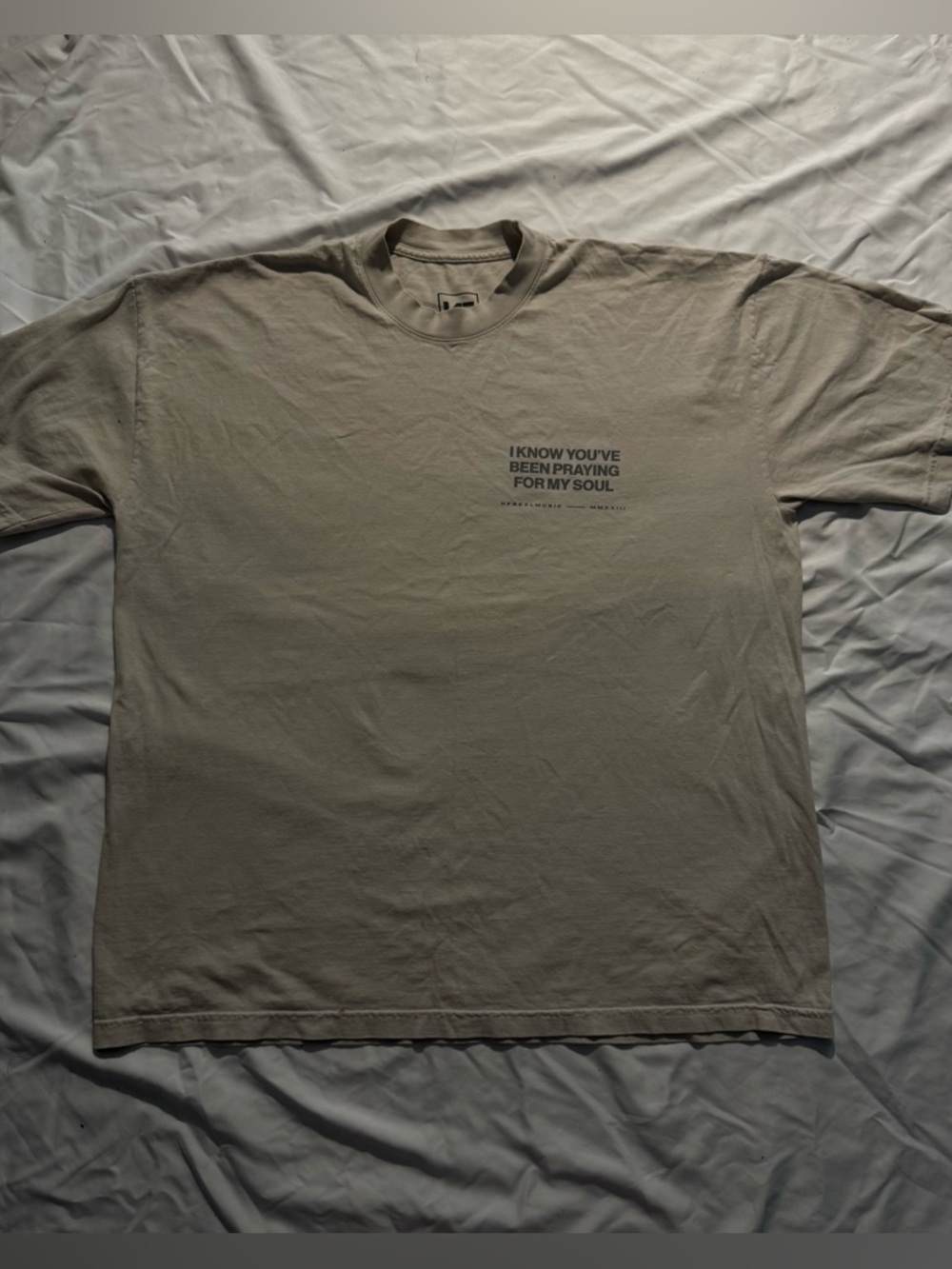 NF Hope Tour 2023 Merch Unisex Beige Graphic Crew Neck T-Shirt